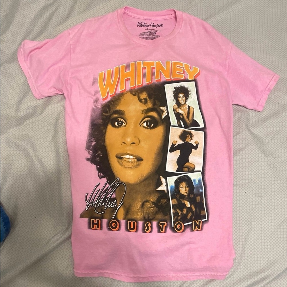 Whitney Houston Pink Graphic Tee